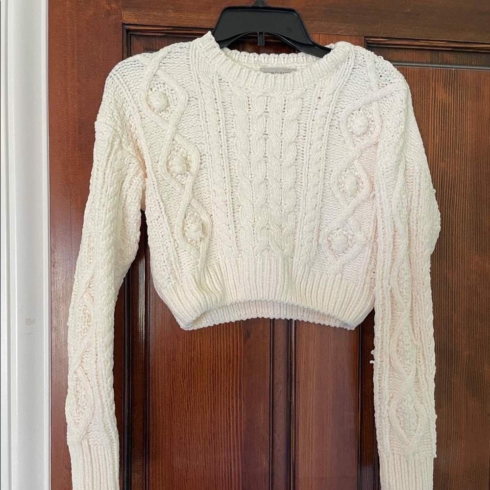 Urban Outfitters Cable Knit Crop Sweater
